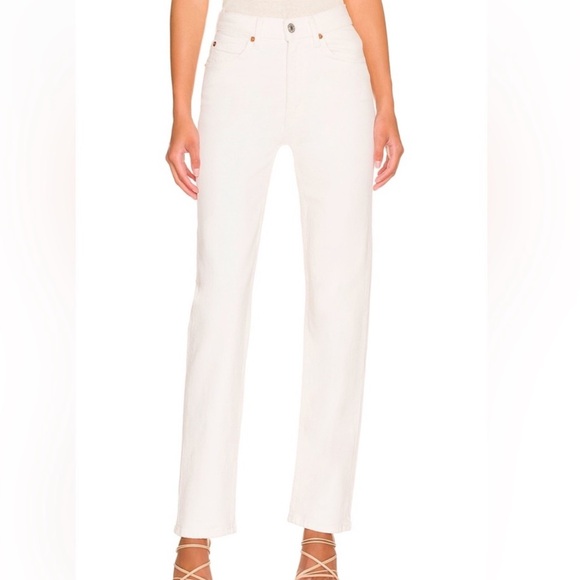 NWT Re/Done High Rise Stove Pipe in white sz 28 - Picture 4 of 10